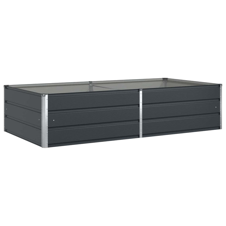 Vidaxx Pflanzgefäß Anthrazit 195 x 100 x 45 cm verzinkter Stahl