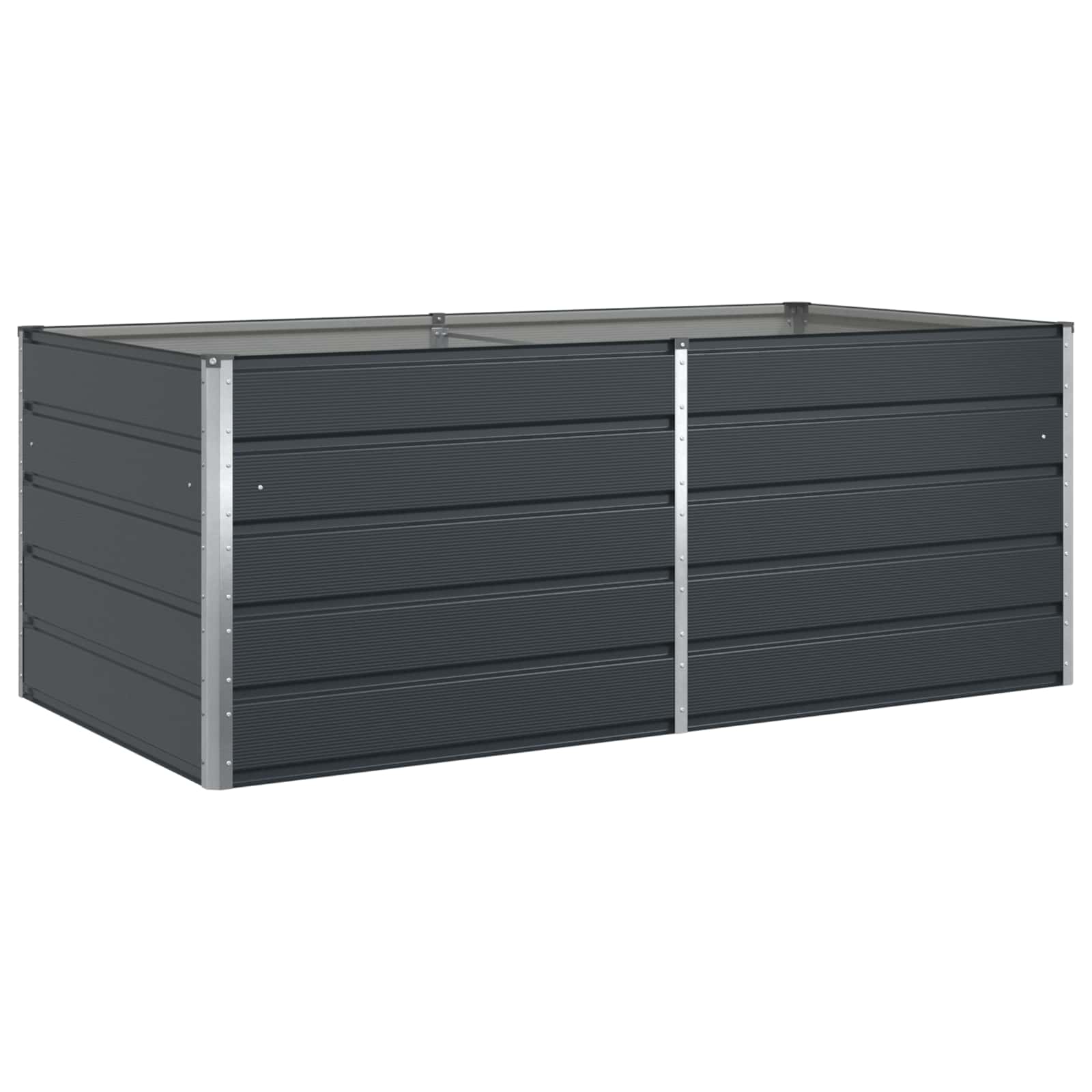 Vidaxx Pflanzgefäß Anthrazit 195 x 100 x 45 cm verzinkter Stahl