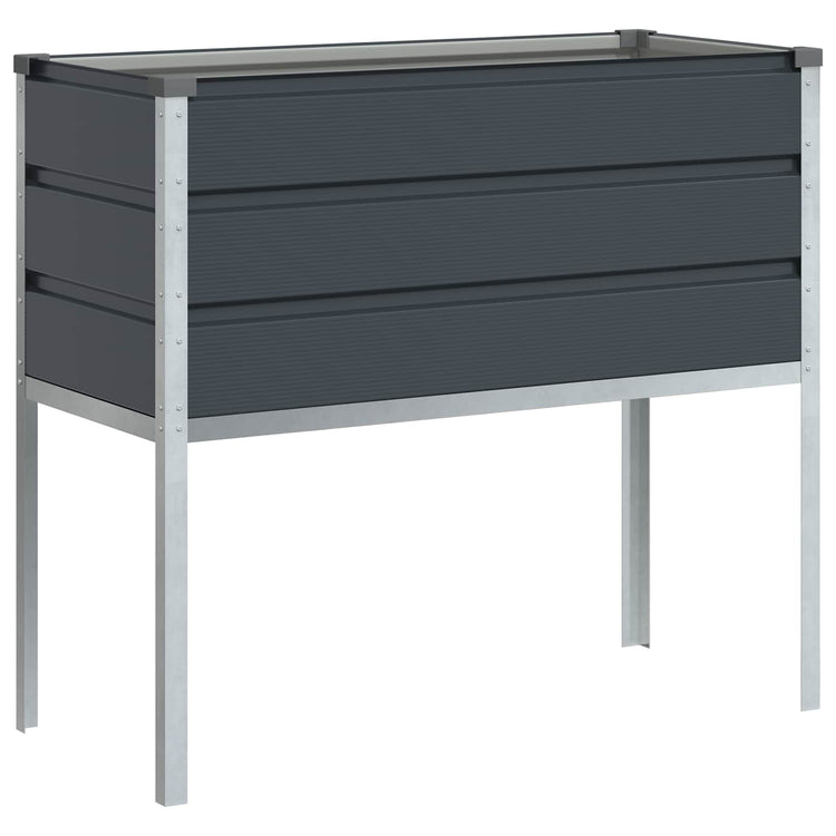 Vidaxx Pflanzgefäß Anthrazit 100 x 45 x 90 cm verzinkter Stahl