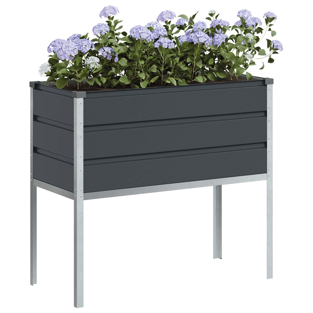 Vidaxx Pflanzgefäß Anthrazit 100 x 45 x 90 cm verzinkter Stahl