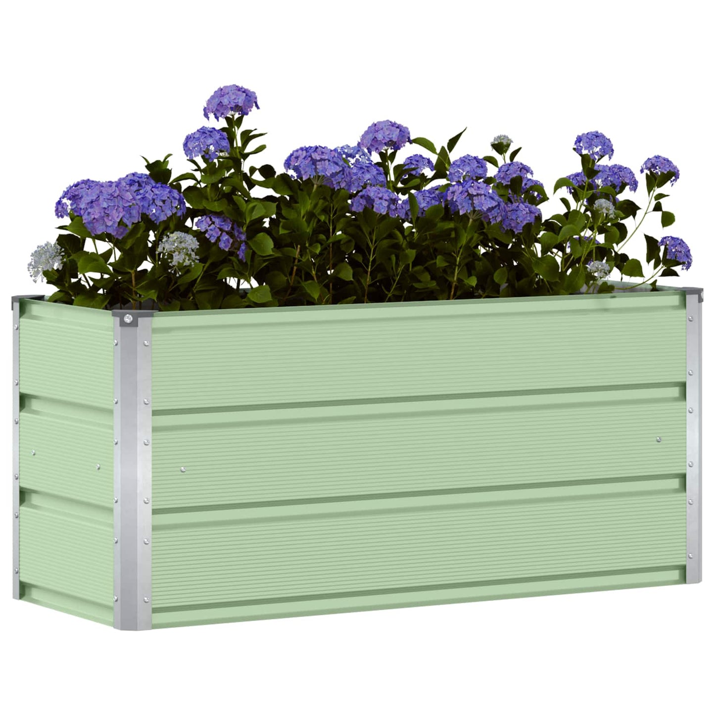 Vidaxx Pflanzgefäß grün 100 x 40 x 45 cm Stahl