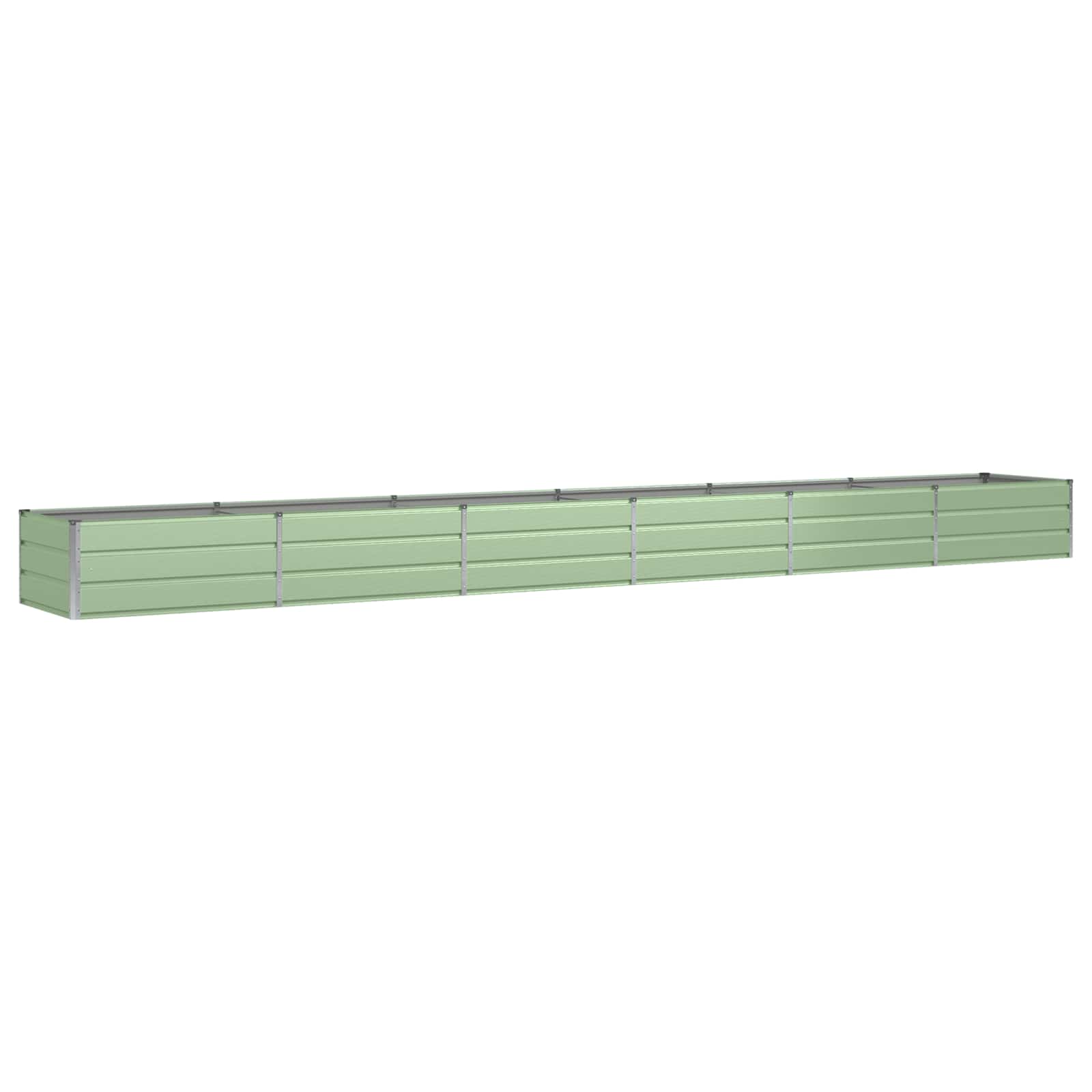 Vidaxx Pflanzgefäß grün 600 x 80 x 45 cm Stahl