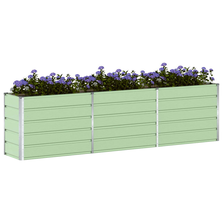 Vidaxx Pflanzgefäß pastellgrün 480 x 50 x 45 cm verzinkter Stahl