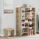 VidaXL Schuhschrank mit Regal 2 Stück Sonoma-Eiche lackiertes Holz