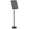 Vidaxx Messedisplays aus schwarzem 25 x 25 x 125 cm großem Aluminium