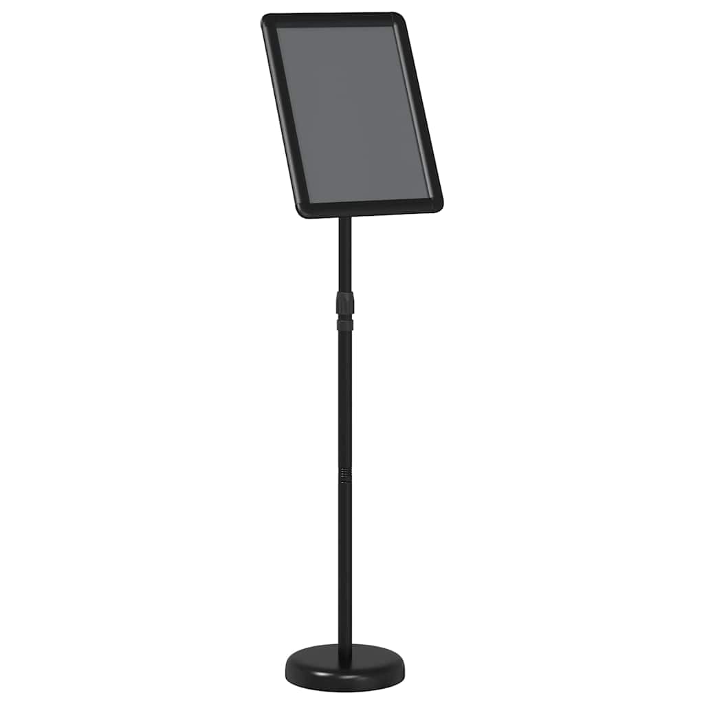 Vidaxx Messedisplays aus schwarzem 25 x 25 x 125 cm großem Aluminium