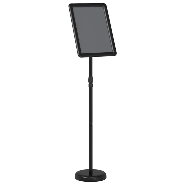Vidaxx Messedisplays aus schwarzem 25 x 25 x 125 cm großem Aluminium