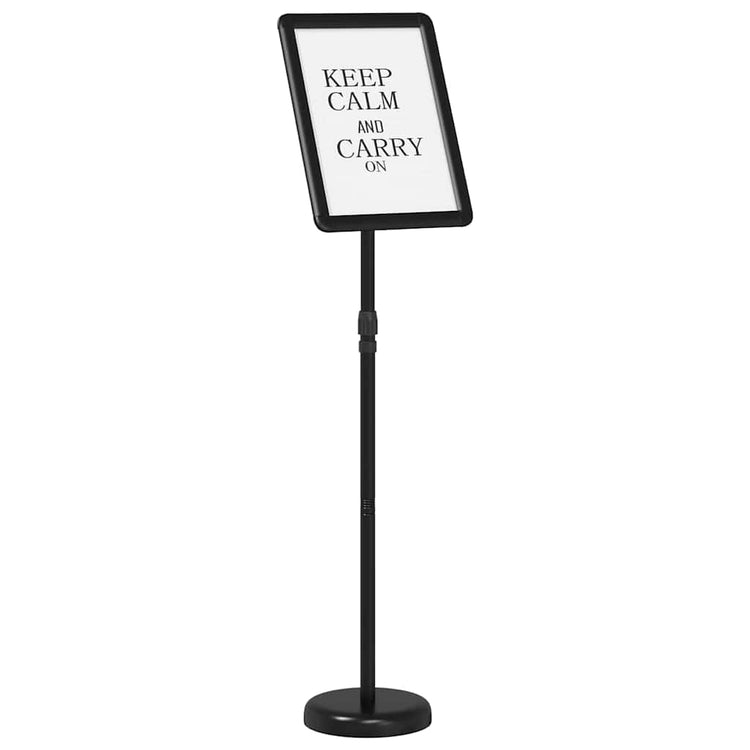 Vidaxx Messedisplays aus schwarzem 25 x 25 x 125 cm großem Aluminium