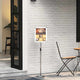 VidaXL Messedisplays Silber 25 x 25 x 125 cm Aluminium