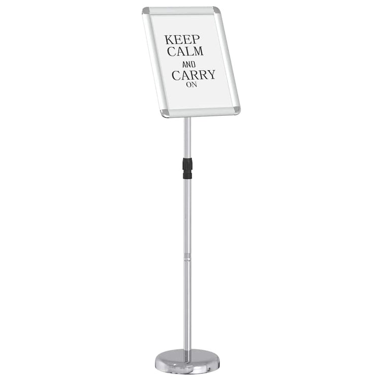 VidaXL Messedisplays Silber 25 x 25 x 125 cm Aluminium