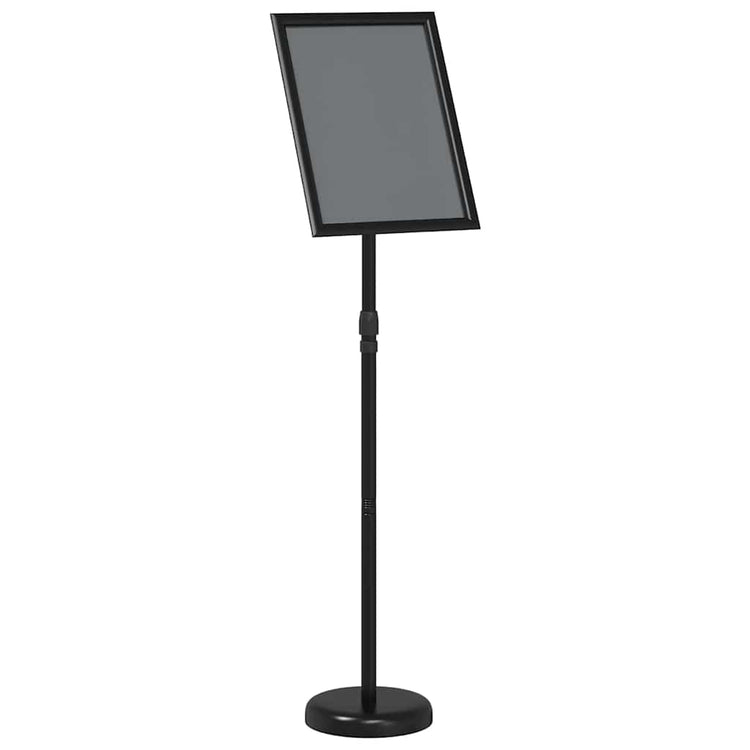 Vidaxx Messedisplays aus schwarzem 25 x 25 x 125 cm großem Aluminium