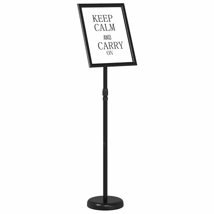 Vidaxx Messedisplays aus schwarzem 25 x 25 x 125 cm großem Aluminium