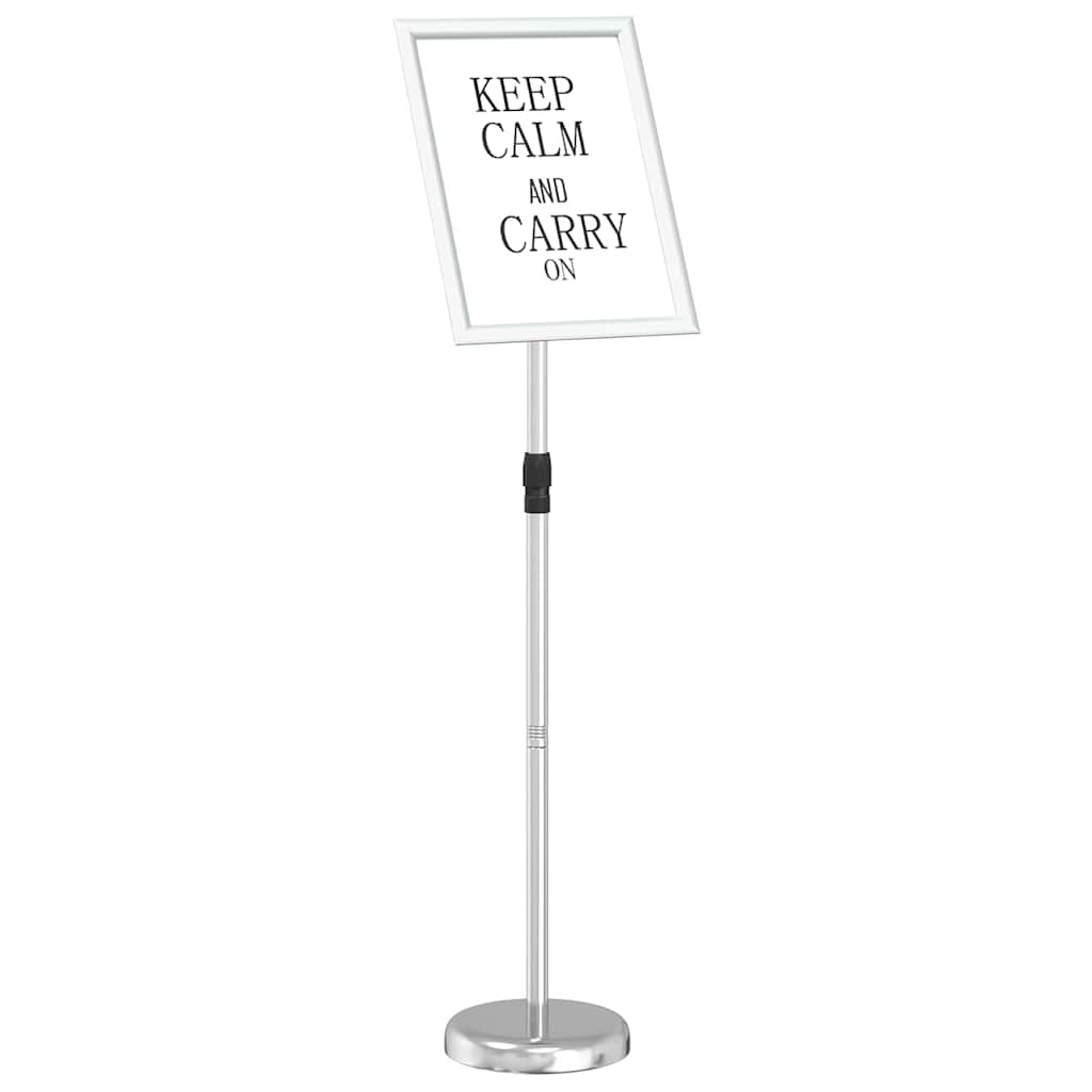 VidaXL Messedisplays Silber 25 x 25 x 125 cm Aluminium