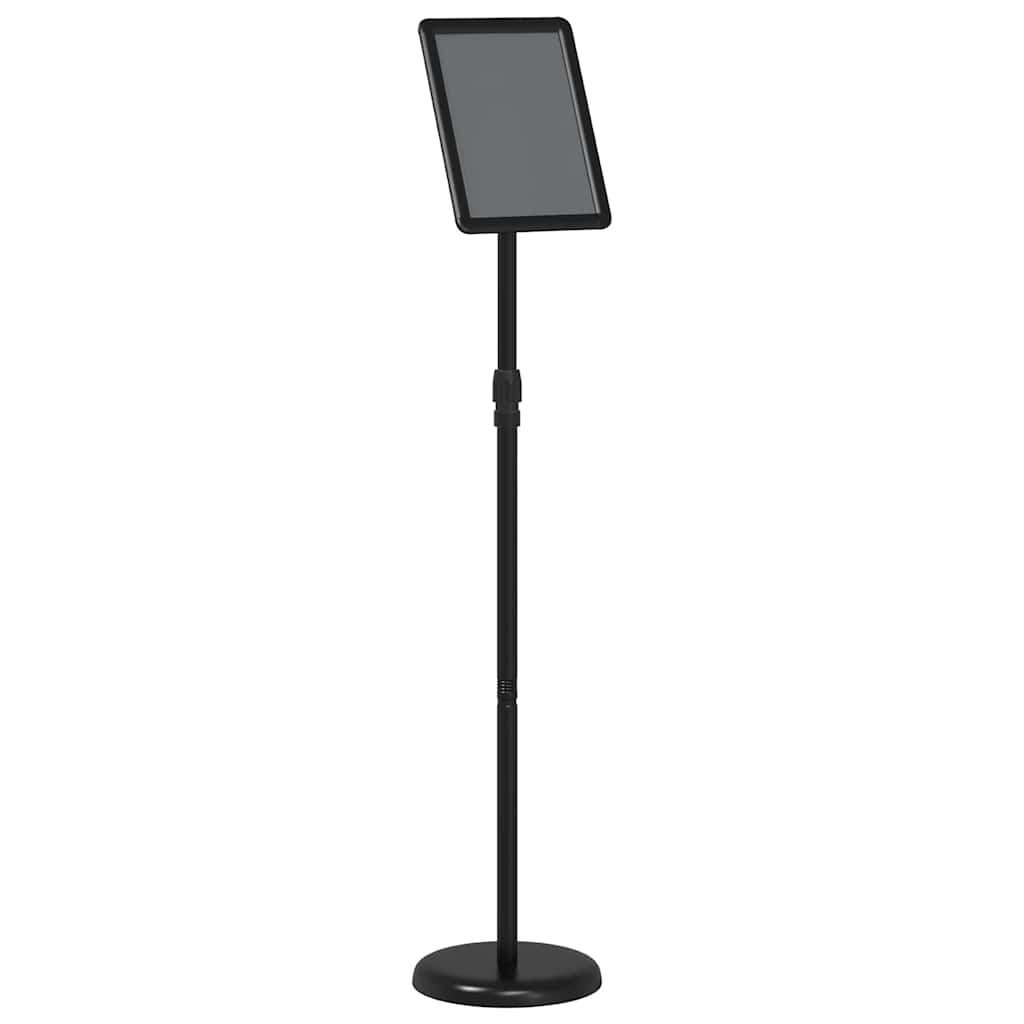 Vidaxx Messedisplays aus schwarzem 25 x 25 x 125 cm großem Aluminium