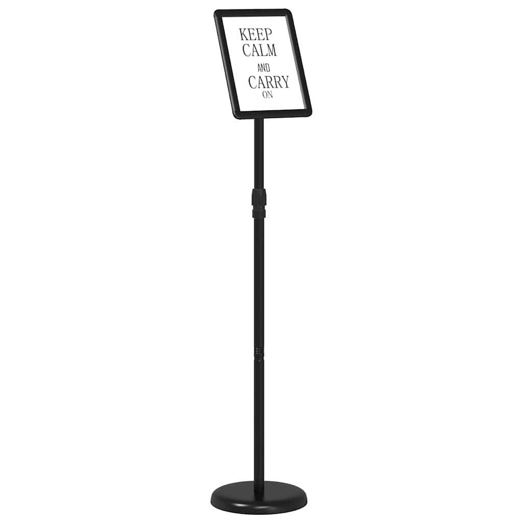Vidaxx Messedisplays aus schwarzem 25 x 25 x 125 cm großem Aluminium