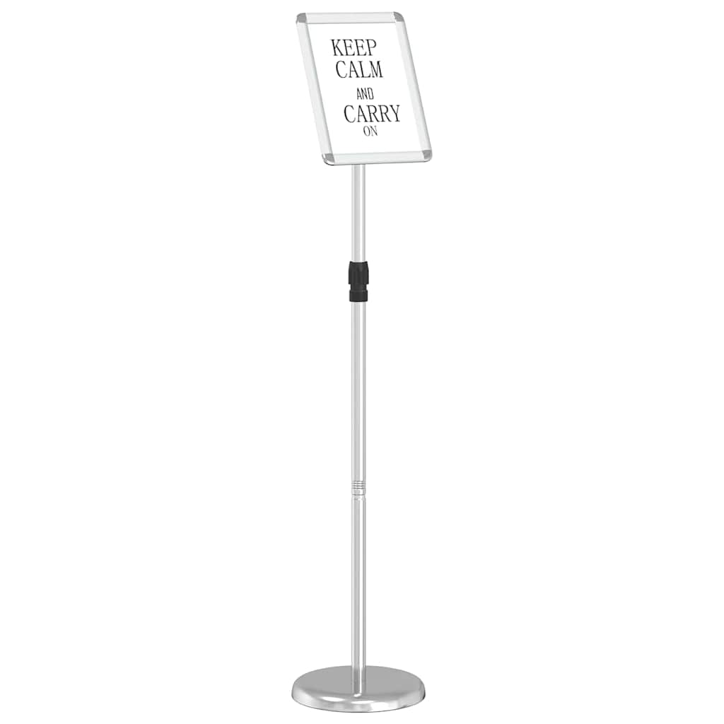 VidaXL Messedisplays Silber 25 x 25 x 125 cm Aluminium