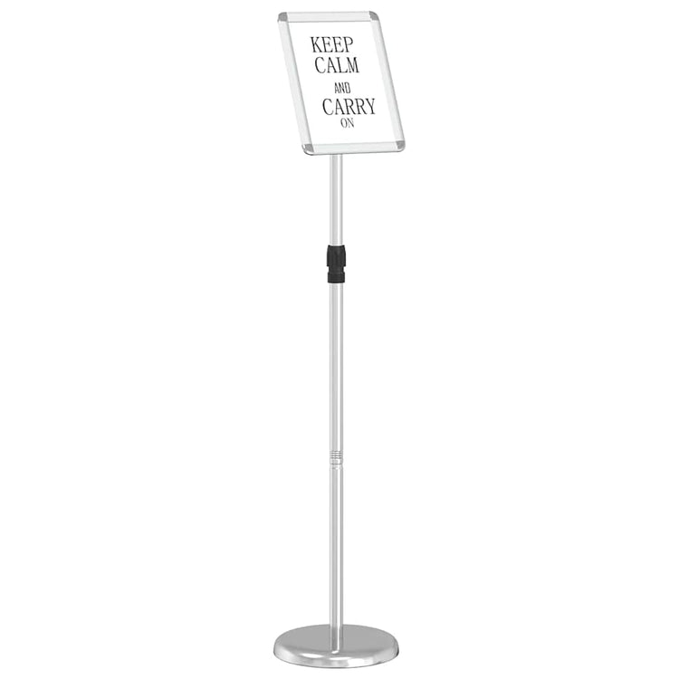 VidaXL Messedisplays Silber 25 x 25 x 125 cm Aluminium