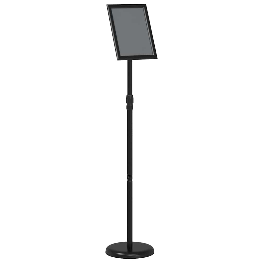 Vidaxx Messedisplays aus schwarzem 25 x 25 x 125 cm großem Aluminium