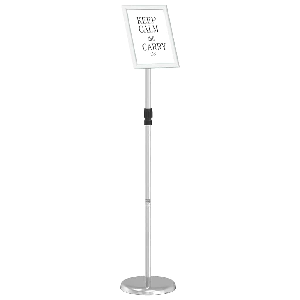 VidaXL Messedisplays Silber 25 x 25 x 125 cm Aluminium