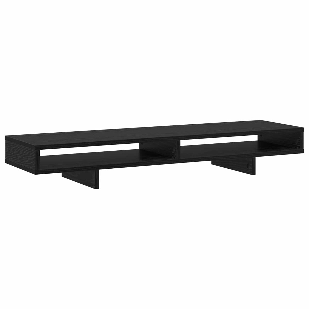 Vidaxxl Monitorständer mit Ablage schwarz 100 x 27 x 15 cm Holzwerkstoff