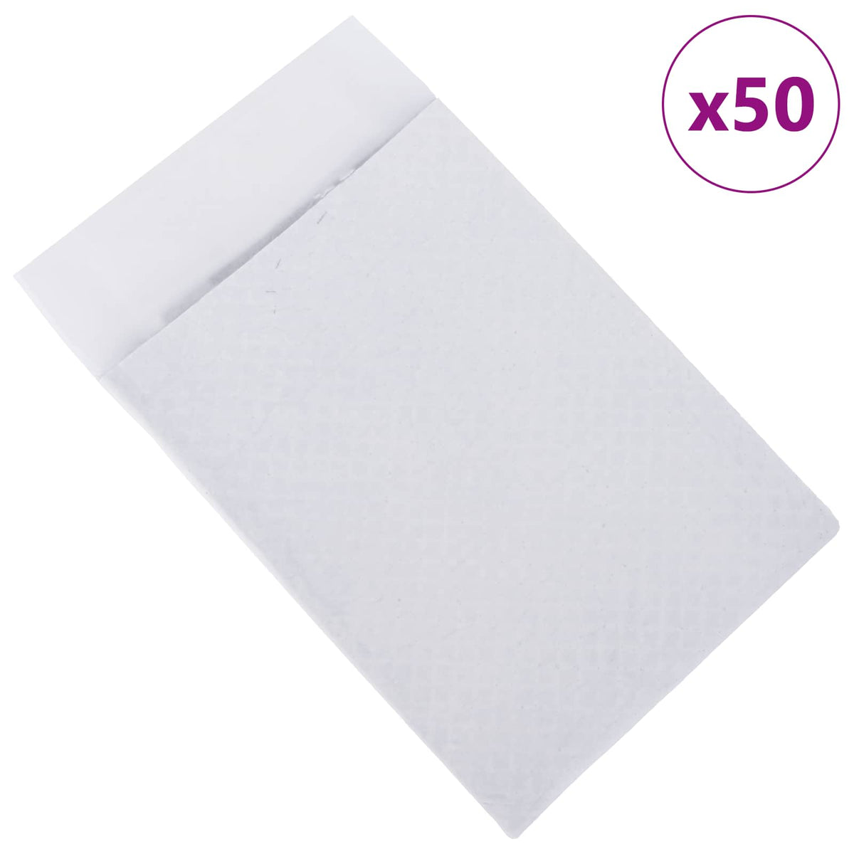 Vidaxxl Vliesstoff-Trainingsunterlage für Haustiere, 50 Stück, 60 x 60 cm