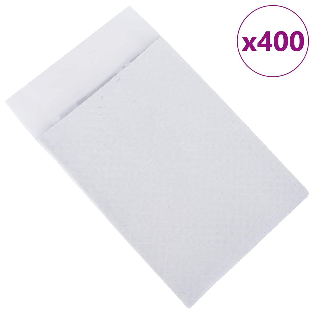 Vidaxxl Vliesstoff-Trainingsunterlage für Haustiere, 400 Stück, 60 x 60 cm