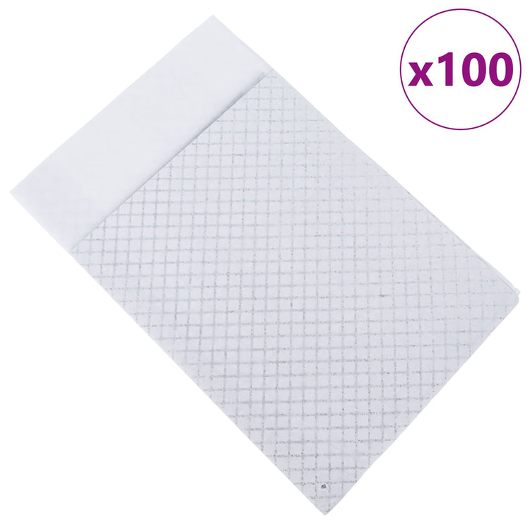 Vidaxxl Vliesstoff-Trainingsunterlage für Haustiere, 100 Stück, 90 x 60 cm
