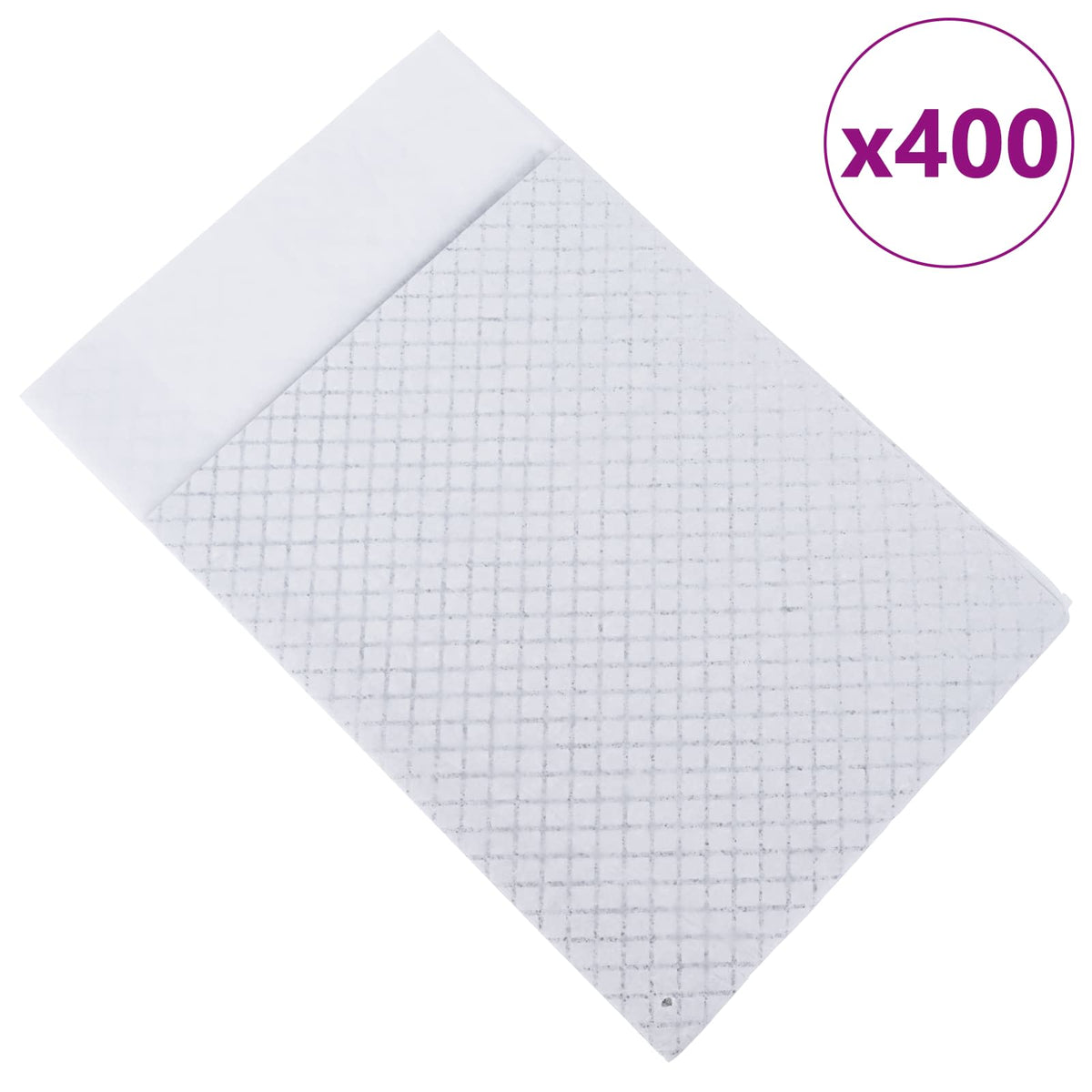 Vidaxxl Vliesstoff-Trainingsunterlage für Haustiere, 400 Stück, 90 x 60 cm
