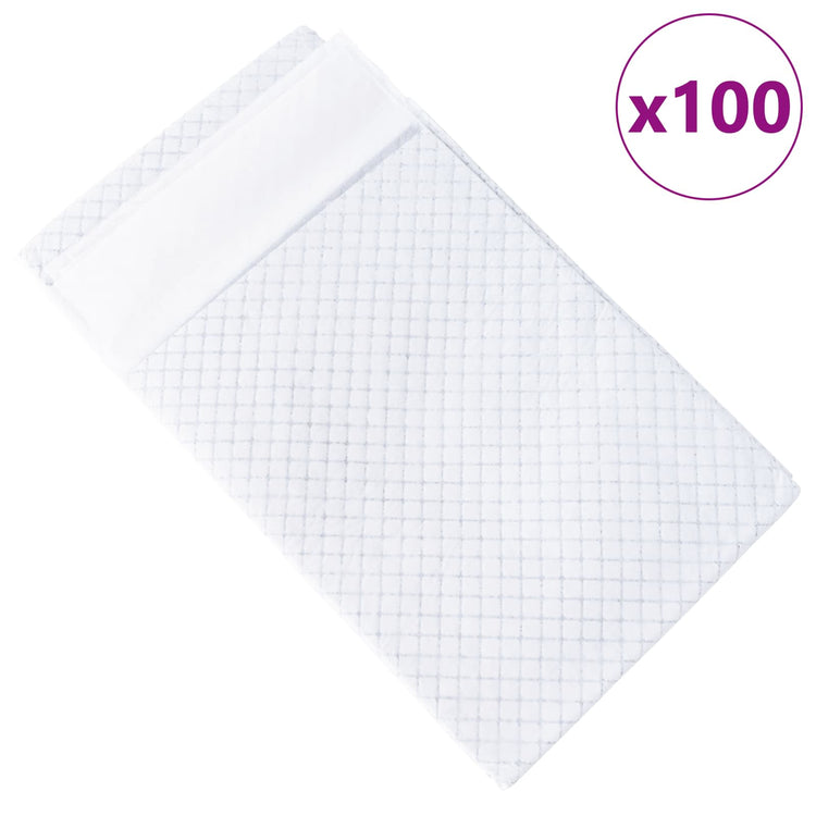 Vidaxxl Vliesstoff-Trainingsunterlage für Haustiere, 100 Stück, 120 x 80 cm