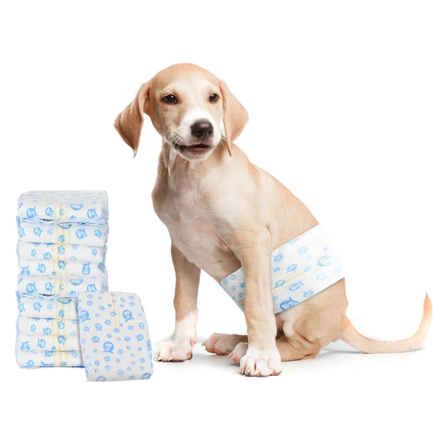 VidaXL Einweg-Hundeservice männlich 30 Stück weiß s