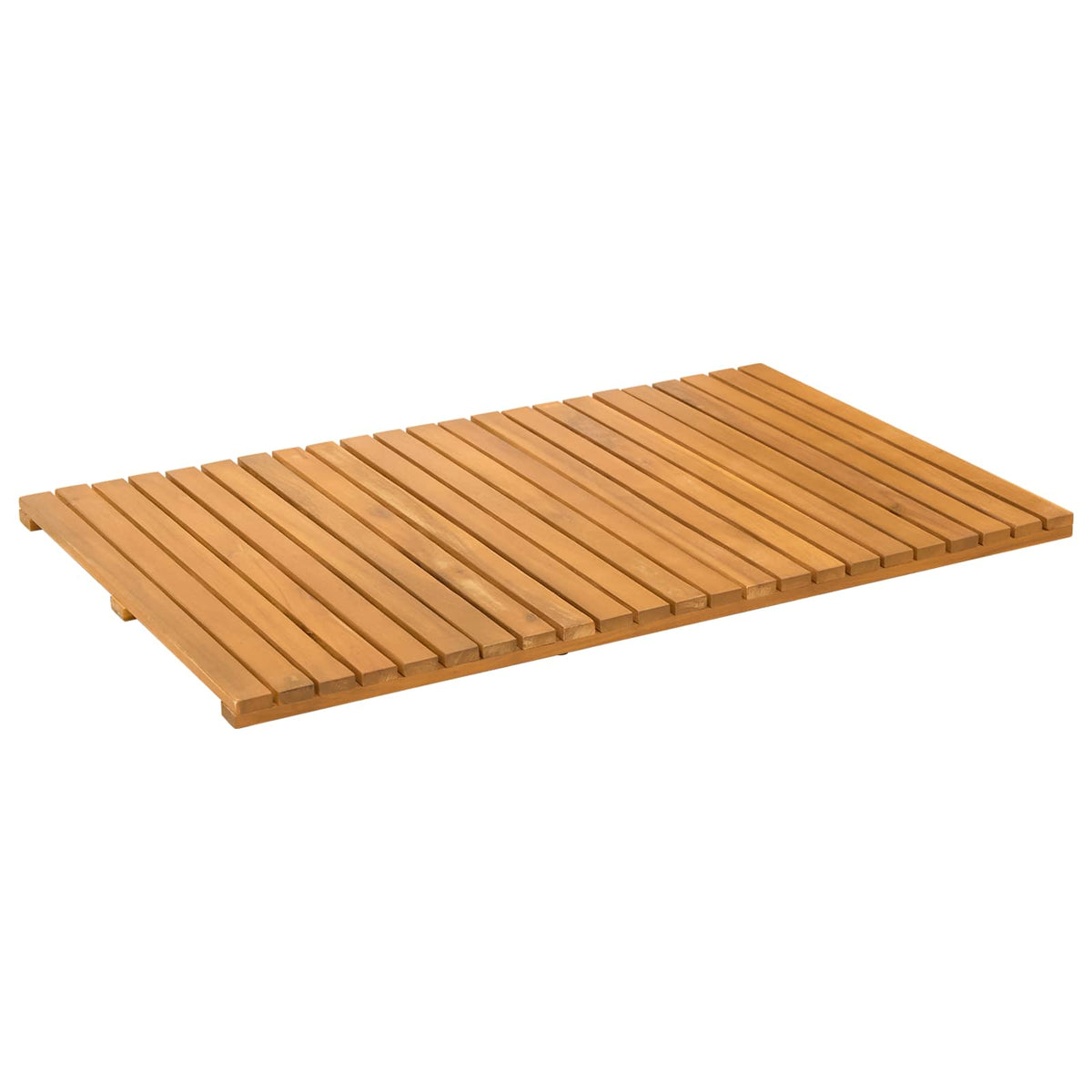 VidaXL Badematte Uni braun 80 x 50 cm Holz