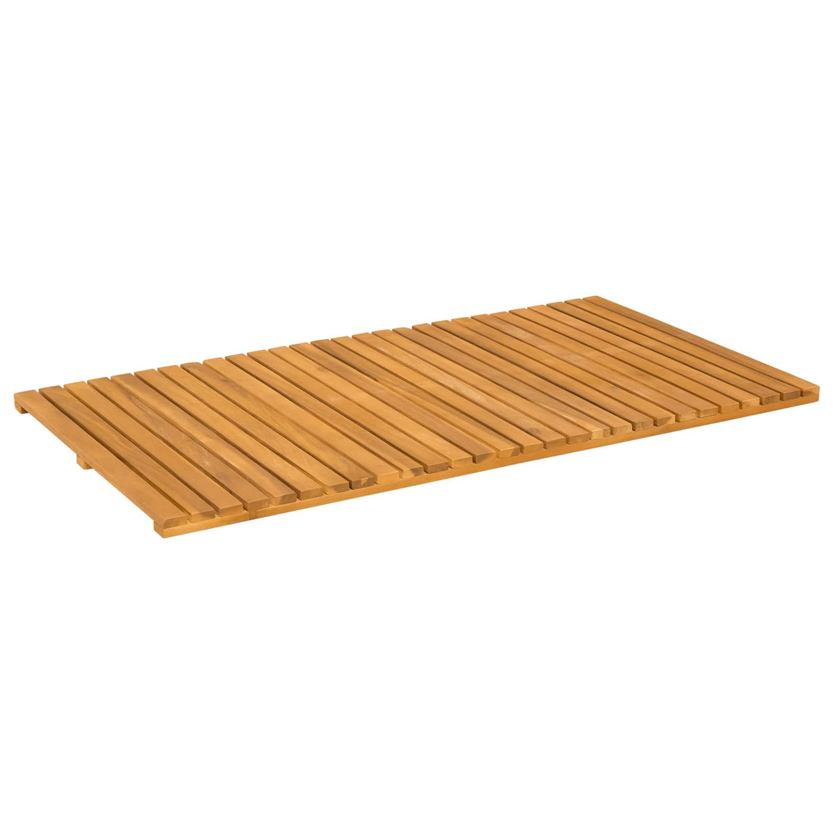 Vidaxxl Badematte Uni braun 100 x 55 cm Holz