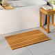 VidaXL Badematte Uni braun 100 x 53 cm Holz