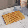 Vidaxxl Badematte Uni braun 59 x 40 cm Holz