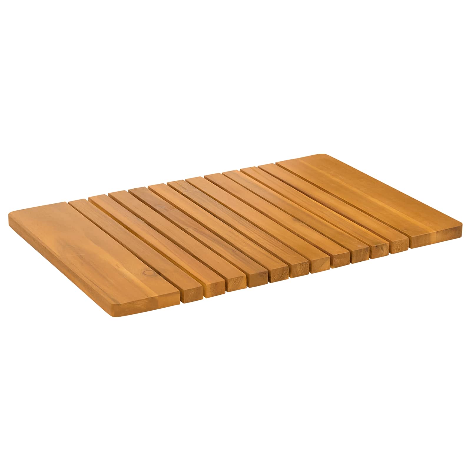 Vidaxxl Badematte Uni braun 59 x 40 cm Holz