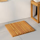 Vidaxxl Badematte Uni braun 59 x 40 cm Holz