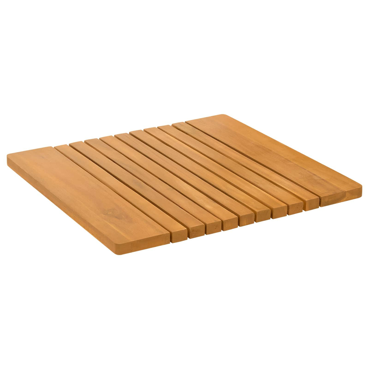 Vidaxxl Badematte Uni braun 59 x 40 cm Holz