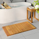 Vidaxxl Badematte Uni braun 100 x 55 cm Holz