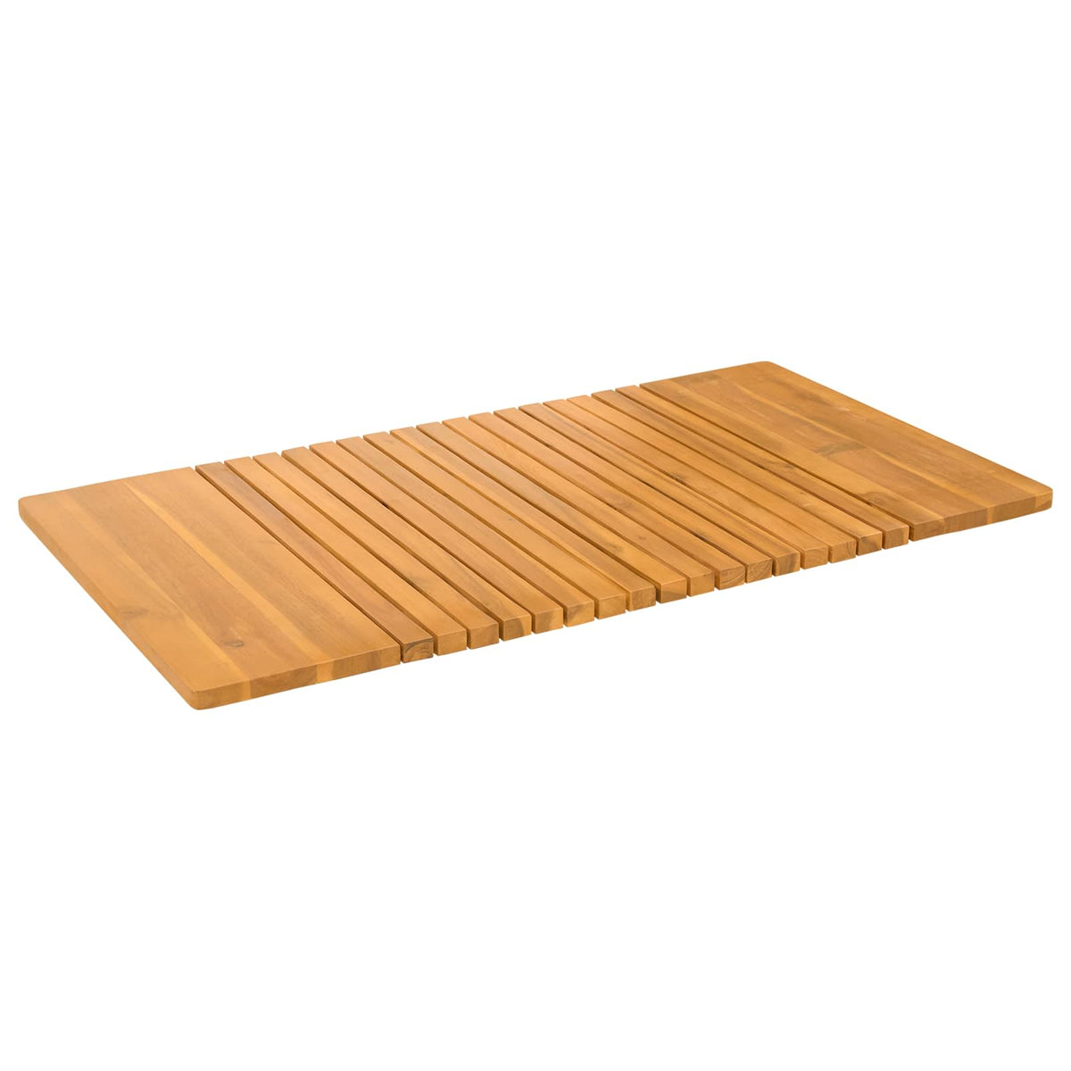 Vidaxxl Badematte Uni braun 100 x 55 cm Holz