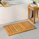 VidaXL Badematte Uni braun 80 x 50 cm Holz
