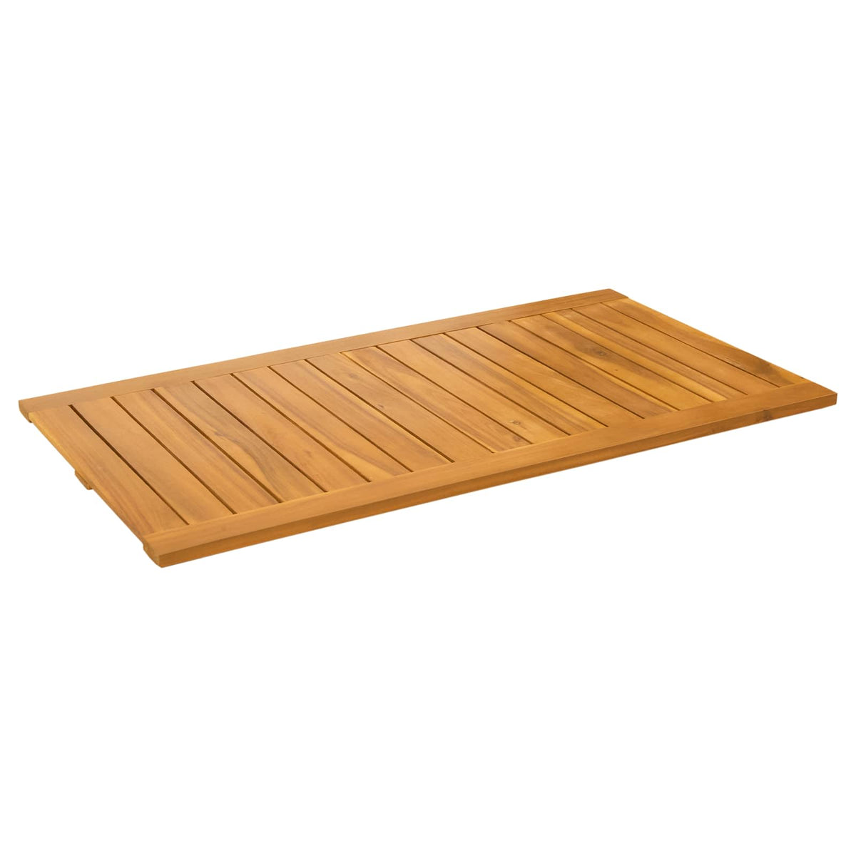 Vidaxxl Badematte Uni braun 100 x 55 cm Holz