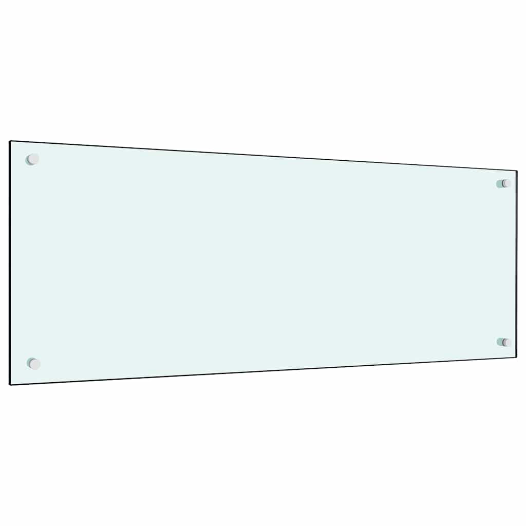 VidaXL Küchenrückwand 2 Stk. Weiß 100 x 40 cm Hartglas