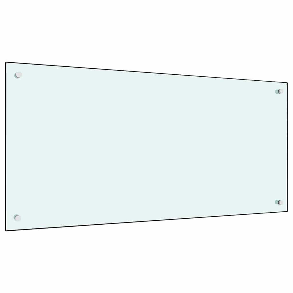 Vidaxxl Küchenrückwand 2 Stück weiß 100 x 50 cm Hartglas
