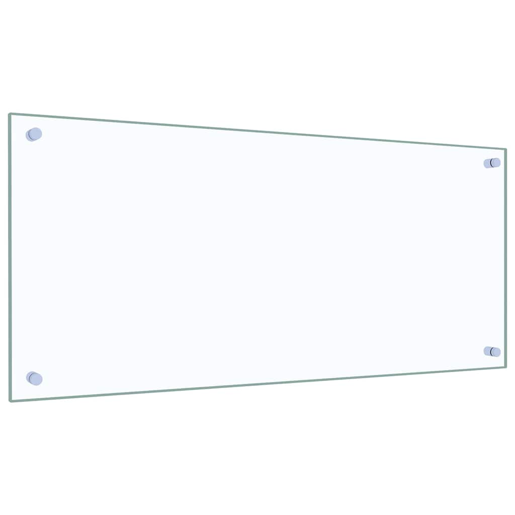 Vidaxxl Küchenrückwand 2 Stück transparent 90 x 40 cm Hartglas