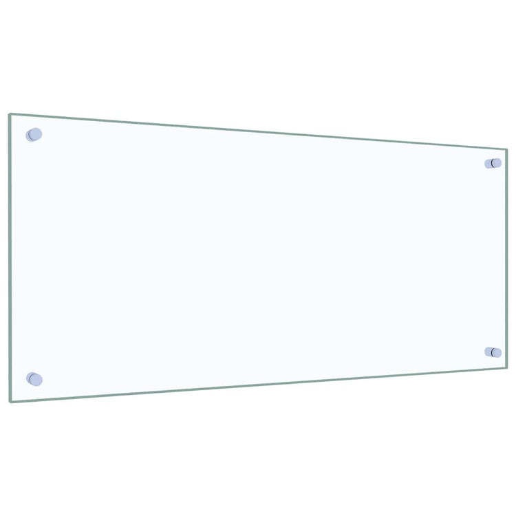 Vidaxxl Küchenrückwand 2 Stück transparent 90 x 40 cm Hartglas