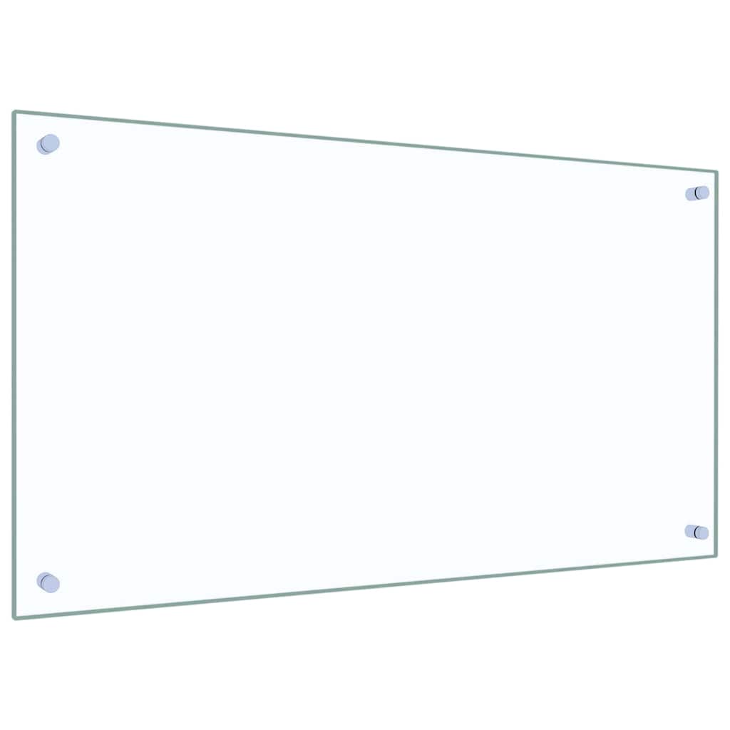 Vidaxxl Küchenrückwand 2 Stück transparent 90 x 50 cm Hartglas