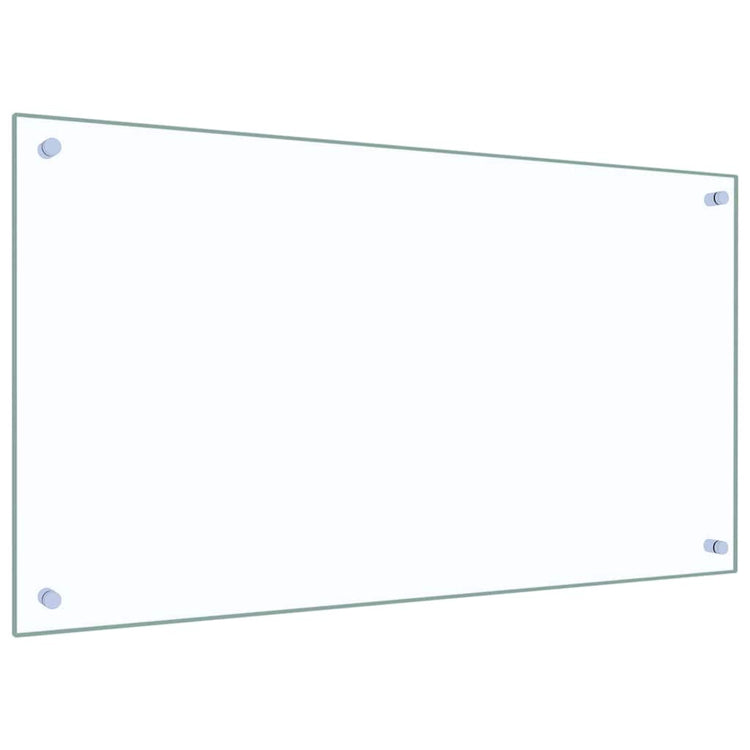 Vidaxxl Küchenrückwand 2 Stück transparent 90 x 50 cm Hartglas