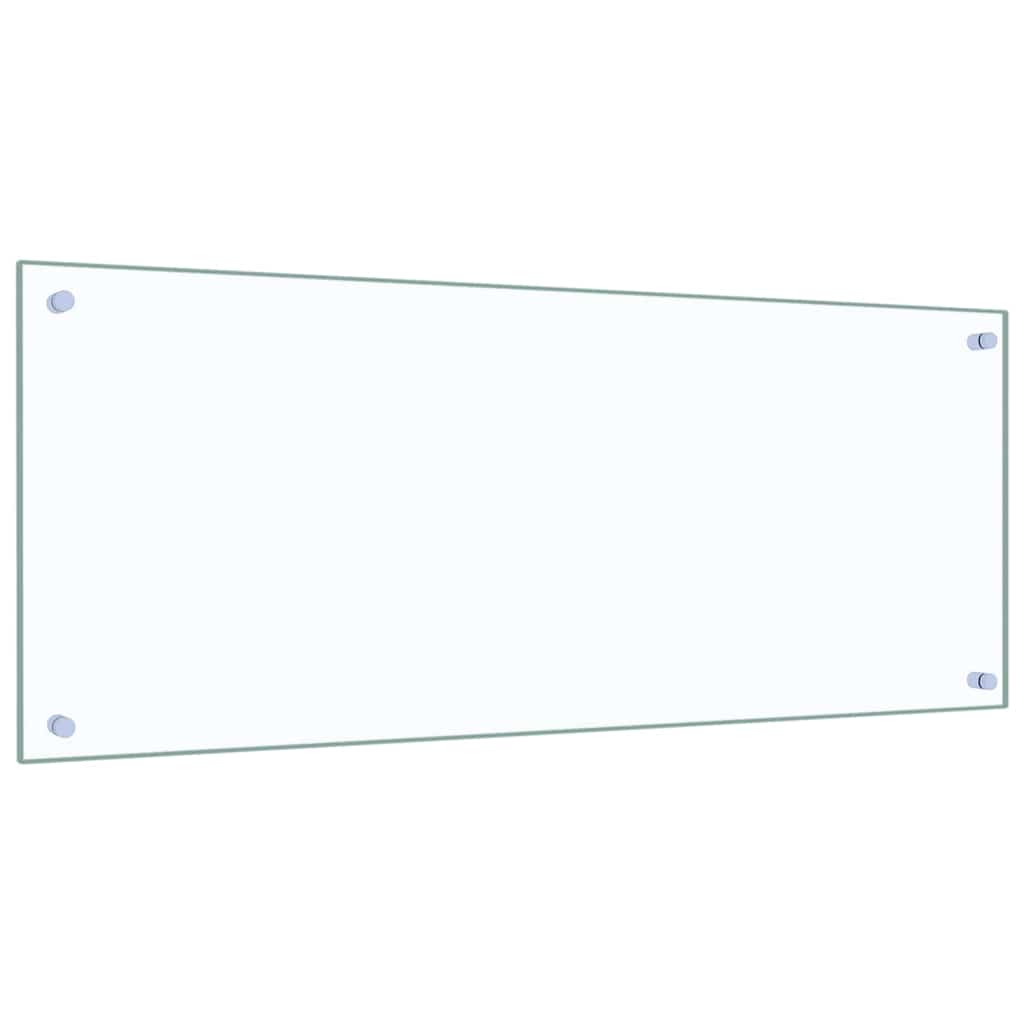 VidaXL Küchenrückwand 2 Stück transparent 100 x 40 cm Hartglas