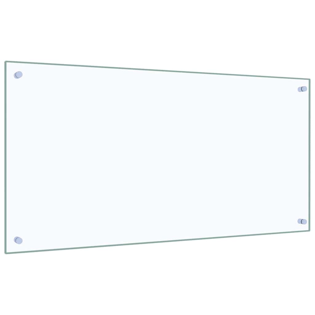 Vidaxxl Küchenrückwand 2 Stück transparent 100 x 50 cm Hartglas