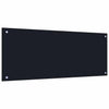 Vidaxxl Küchenrückwand 2 Stück schwarz 100 x 40 cm Hartglas